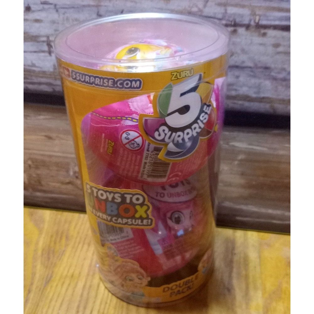 5 Surprise Pink Mystery Capsule Collectible Toy (Wave 2) 2 Pack)